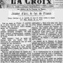Jeanne d'Arc, le Lys de France - La Croix 20 et 21 septembre 1936 - 1/4