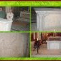 Mise en place d'un Autel de marbre blanc dans l'église en décembre (...)