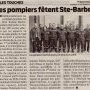Sainte-Barbe 2009 - Presse Océan 12 décembre 2009