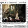 Une prière pour la France à Lourdes - Ouest-France 27 septembre 2026 - 1/2