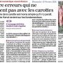 Les quatre erreurs qui ne pardonnent pas avec les carottes - Ouest-France 15 (…)