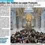 L'adieu des fidèles au pape François - Presse Océan 24 avril 2025 - 1/2