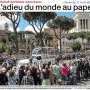 L'adieu du monde au pape - Ouest-France 27 avril 2025