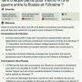 Concessions à faire pour mettre fin à la guerre entre la Russie et (…)