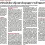 Que retenir du séjour du pape ? - O.-F. 29/09/2026