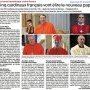 Cinq cardinaux français vont élire le nouveau pape - Ouest-France 23 avril 2025