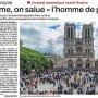 A Notre-Dame, on salue « l'homme de paix » - Ouest-France 22 avril 2025