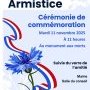Commémoration armistice 1918 - 11 novembre 2025