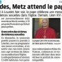 Metz attend le Pape demain - P. O. 27/09/2026