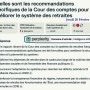 Recommandations de la Cour des comptes - Perplexity 20 février 2025 - 1/2