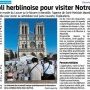 Une appli herblinoise pour visiter Notre-Dame - Presse Océan 7 décembre 2024